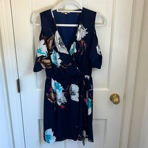 Navy floral dress